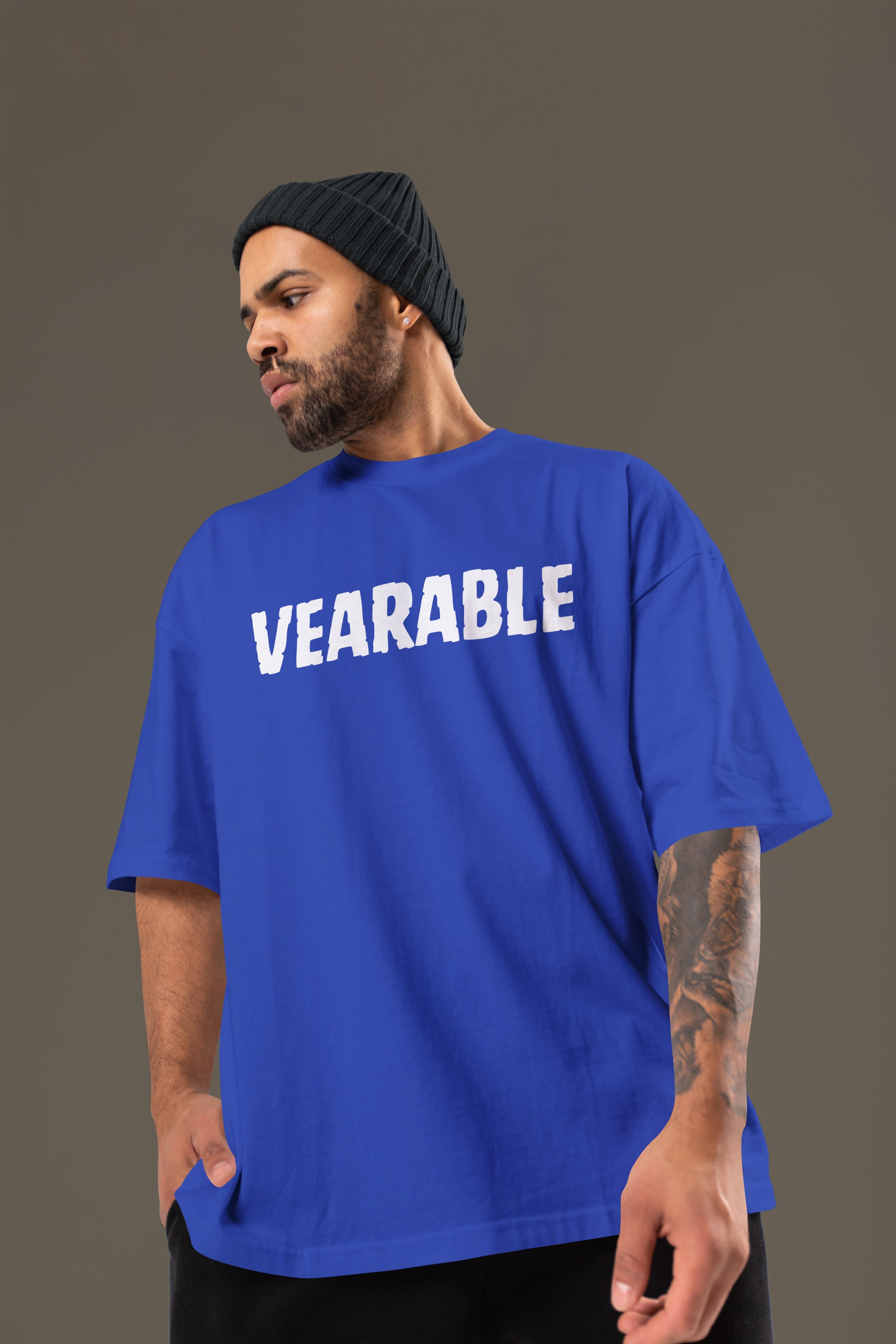 GOOD VIBES Premium Oversize Tshirt (Royal Blue)