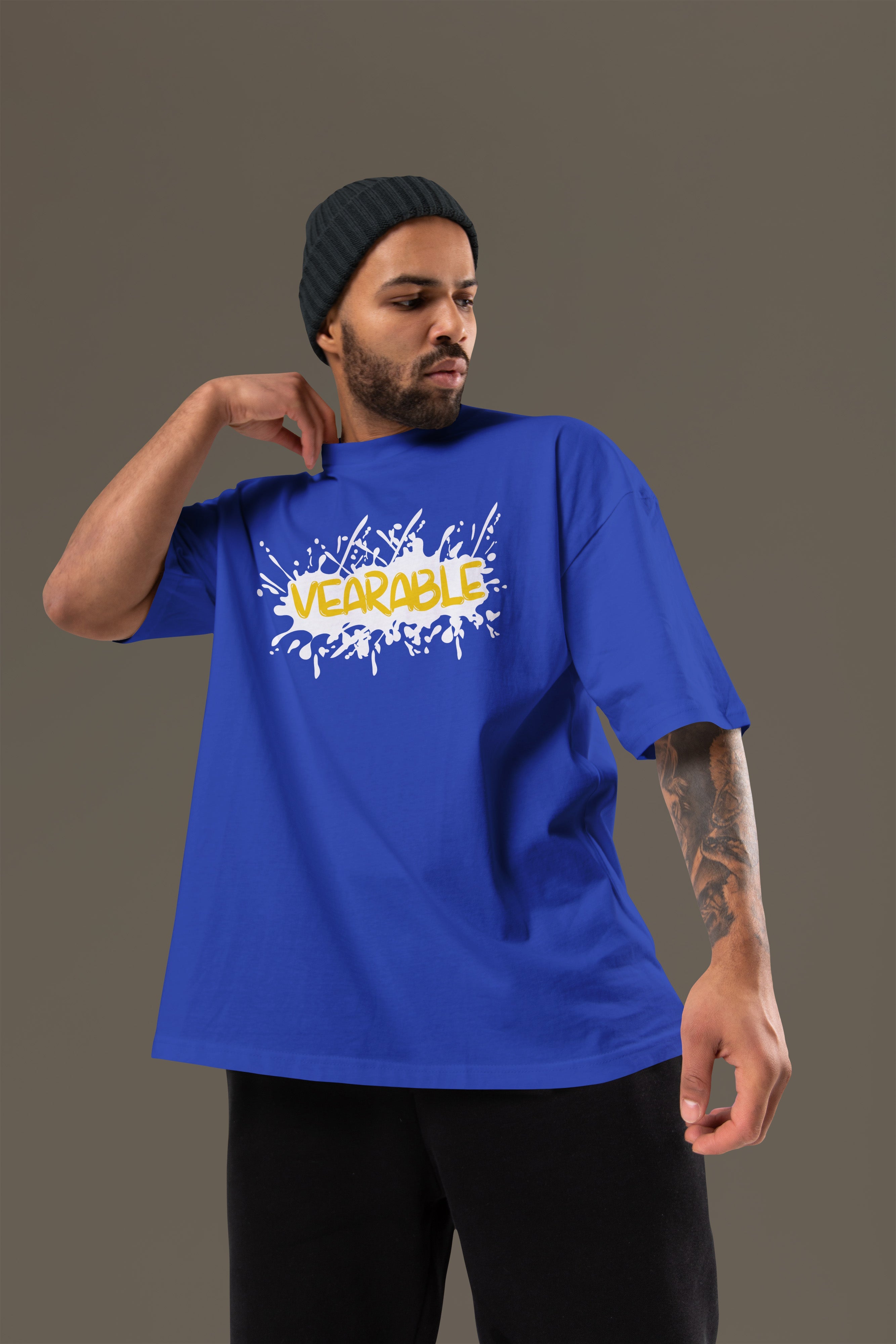 STAY HIGH Premium Oversize Tshirt (Royal Blue)